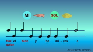 MI SOL
Haz el bien y no mi - res a
quien
Anthony Carrillo Santamaria
 