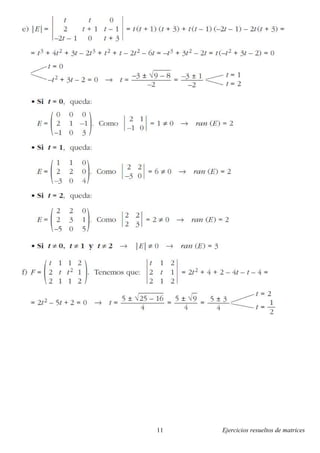Ejercicios resueltos de matrices11
 