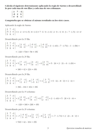 Ejercicios resueltos de matrices3
 