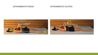 ESTIRAMIENTO PSOAS ESTIRAMIENTO GLÚTEO
 