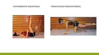 ESTIRAMIENTO ISQUIOTIBIAL TONIFICACIÓN PARAVERTEBRAL
 