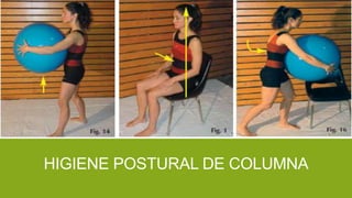 HIGIENE POSTURAL DE COLUMNA
 