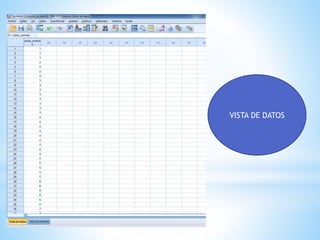 VISTA DE DATOS
 