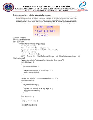 Ejercicios en java | DOCX