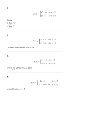 ejercicios extras de matemáticas para primero de secundaria | DOCX