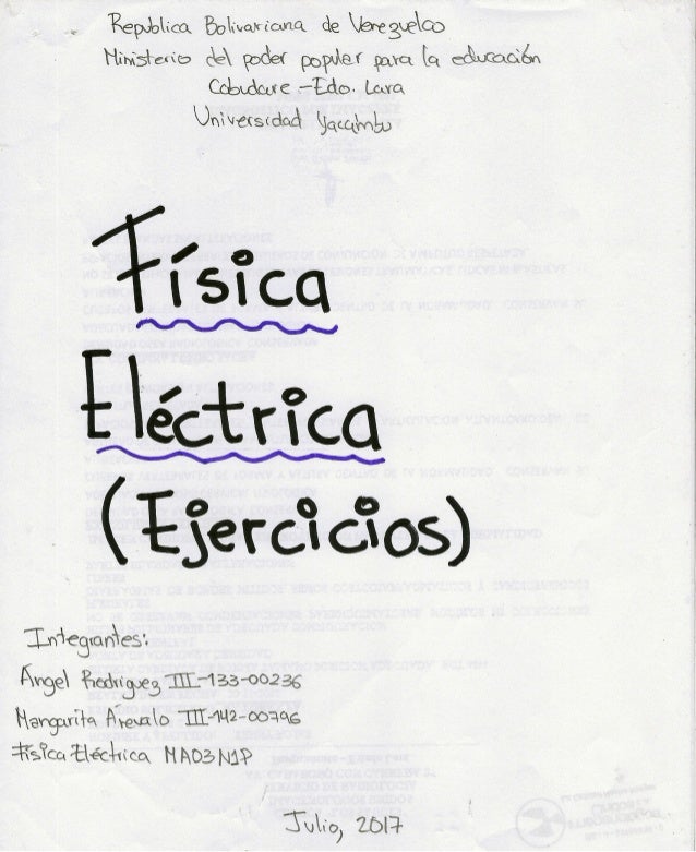 Ejercicios Propuestos Fisica Electrica