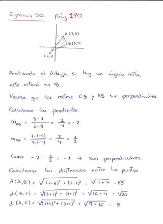 Ejercicios geometría