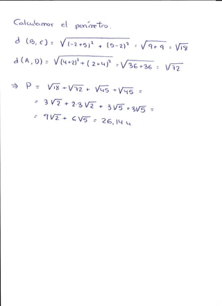 Ejercicios geometría