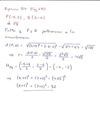 Ejercicios geometría