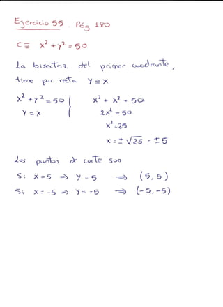 Ejercicios geometría