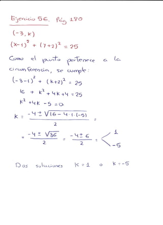 Ejercicios geometría
