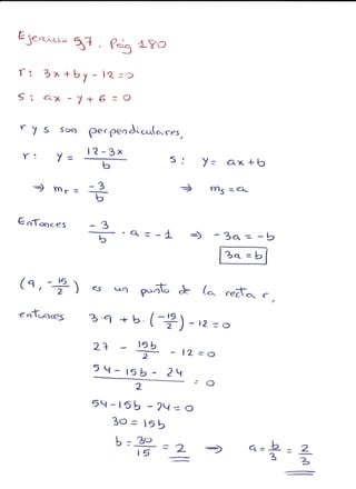 Ejercicios geometría