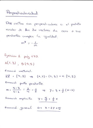 Ejercicios geometría