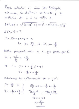 Ejercicios geometría