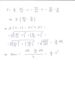 Ejercicios geometría