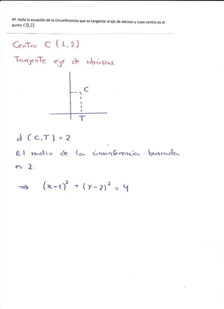 Ejercicios geometría