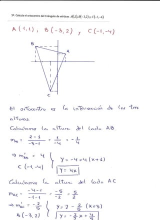 Ejercicios geometría