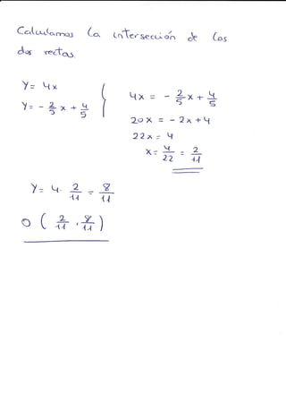 Ejercicios geometría