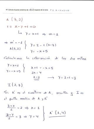 Ejercicios geometría