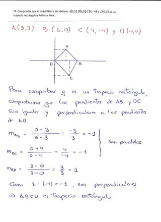 Ejercicios geometría
