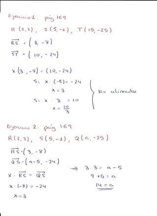 Ejercicios geometría