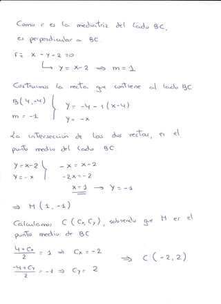 Ejercicios geometría