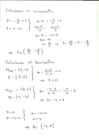 Ejercicios geometría