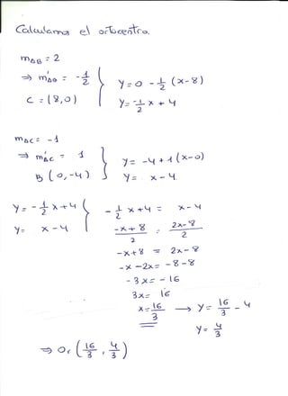 Ejercicios geometría