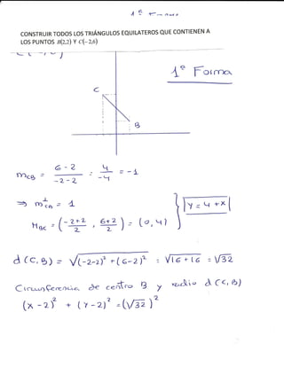 Ejercicios geometría