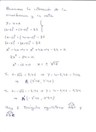 Ejercicios geometría