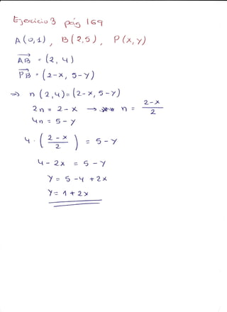 Ejercicios geometría