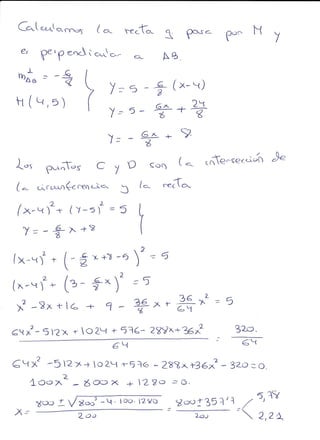 Ejercicios geometría