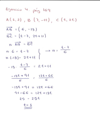 Ejercicios geometría
