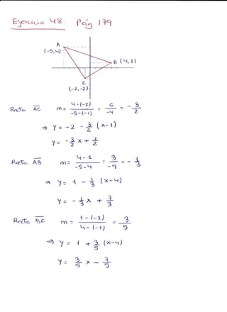 Ejercicios geometría
