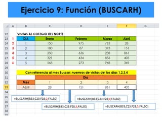 Ejercicio 9: Función (BUSCARH)