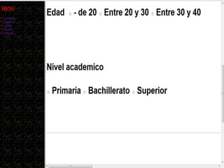 Ejercicios iii, iv, v html