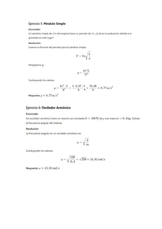 EJERCICIOS MAS PENDULO SIMPLE, OSCILADOR ARMONICO.docx