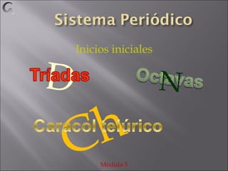 Inicios iniciales D Módulo 5 Ch N 