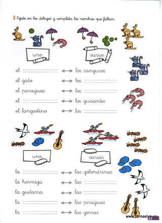 Ejercicios ortográficos 1
