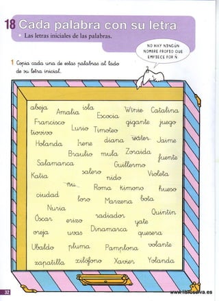 Ejercicios ortográficos 1