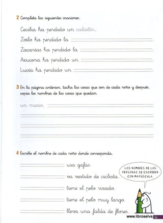 Ejercicios ortográficos 1