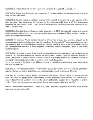 Ejercicios para unidad 1 heurística