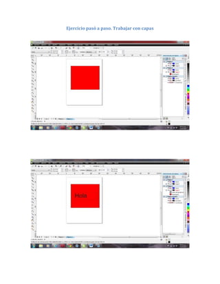 Ejercicio pasó a paso. Trabajar con capas