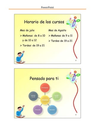 Ejercicios powerpoint | DOCX