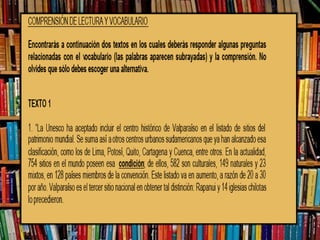 Ejercicios propuestos del plan de redacción