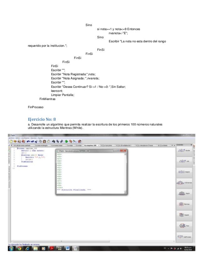 Ejercicios propuestos ejemplos de diagrama de flujo y 