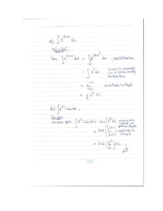 Ejercicios propuestos luis miguel escalona sobre la resolución de integrales a traves de la técnica de sustitución o cambio de variable