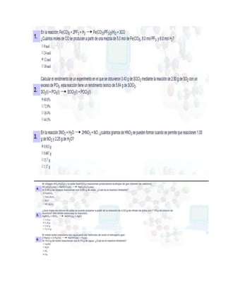 Ejercicios reactivo limite