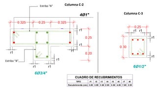 Estribo “A”
Estribo “B”
Columna C-2
Columna C-3
 