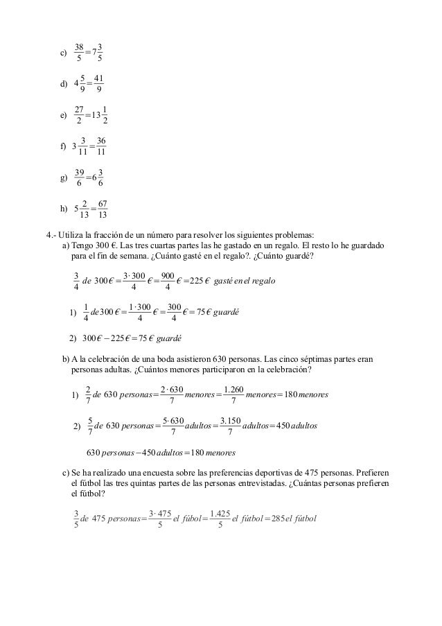 Ejercicios Resueltos Fracciones 1